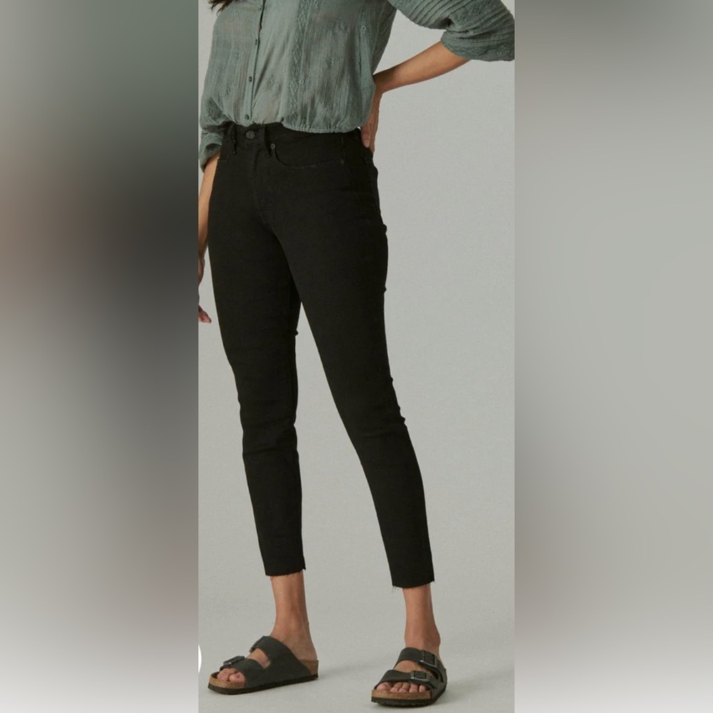 LUCKY Brand Jeans HIGH RISE SKINNY BRIDGETTE Ankle ,  Black size 10, NWT